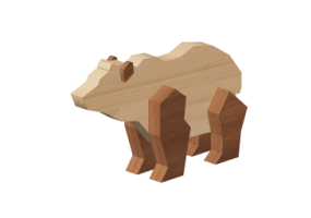 3D Spielzeug - Spielzeug-B&auml;r_Reduktion