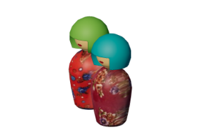 Juguetes 3D - Par de mu&ntilde;ecas Rusas