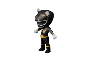 Juguetes 3D - Estatuilla Black Ranger