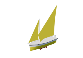 3D Spielzeug - Schiffs-Figur