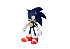 3D Spielzeug - Sonic-Figur