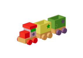 Juguetes 3D - Tren de juguete