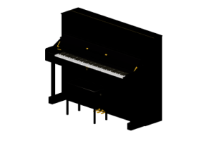 3D Musical Instruments - Vertical Piano