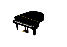 Instruments Musicaux - Piano à queue