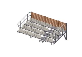 Acc&eacute;ssoires de Jeu - Tribune pour terrain de tennis et de foot &agrave; 5