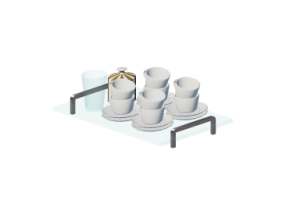 Lou&ccedil;as e talheres 3D - Jogo de porcelanas