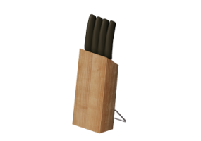 Vajillas y cubiertos 3D - Juego de cuchillos