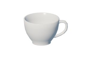 Vaisselle et couverts 3D - Tasse &agrave; lait