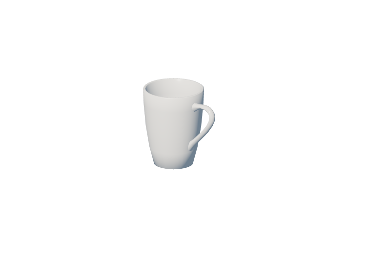 Vajillas y cubiertos 3D - Taza para leche - ACCA software Vajillas y cubiertos 3D - Taza para leche - ACCA software