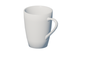 Stoviglie e posate 3D - Tazza da latte
