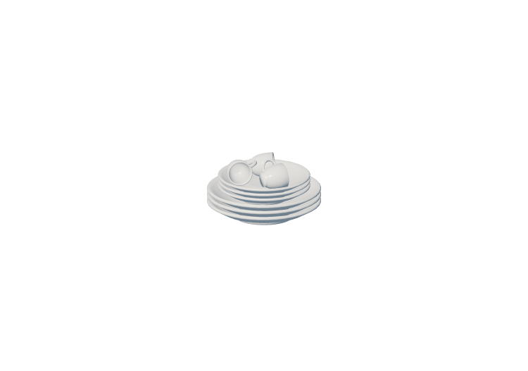 Vajillas y cubiertos 3D - Juego de platos y tazas - ACCA... Vajillas y cubiertos 3D - Juego de platos y tazas - ACCA...