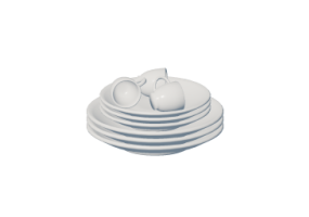 Vaisselle et couverts 3D - Set assiettes et tasses
