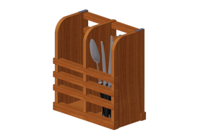 Crockery and cutlery 3D - Kitchen cutlery set