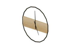 3D Uhren - Holzuhr
