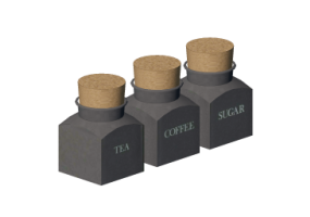 Pans and Containers 3D - Spices container