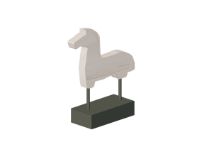 3D Sculptures - Sculpture - Thinking