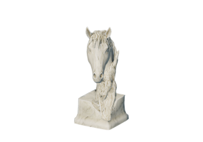 Esculturas 3D - Busto cabe&ccedil;a de cavalo