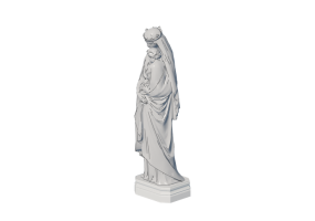 Esculturas 3D - Est&aacute;tua da madonna com crian&ccedil;a