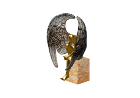 3D Skulpturen - Sitzender Engel