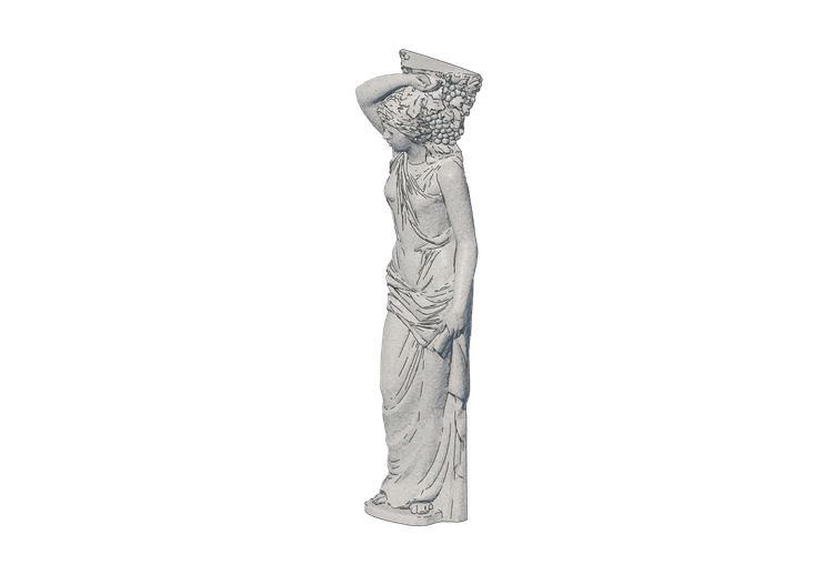 Esculturas 3D - Columna con mujer - ACCA software Esculturas 3D - Columna con mujer - ACCA software