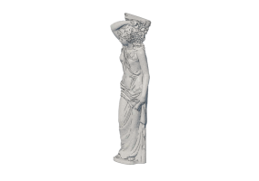 Esculturas 3D - Coluna com mulher