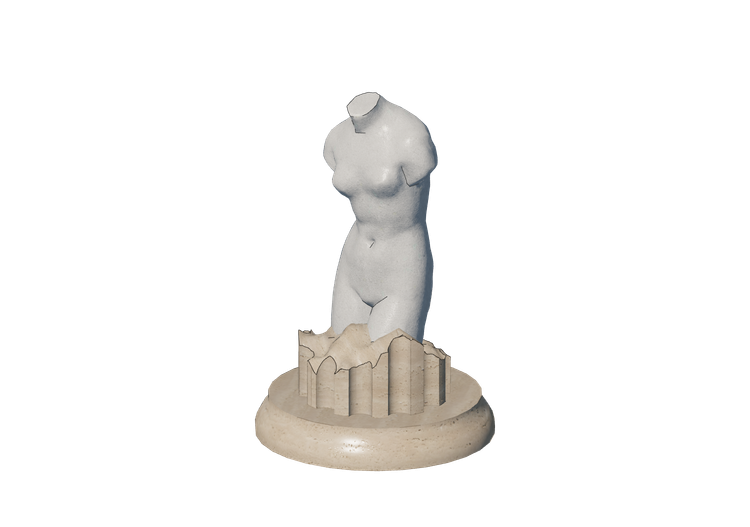 Sculture 3D - Torso nella colonna - ACCA software Sculture 3D - Torso nella colonna - ACCA software