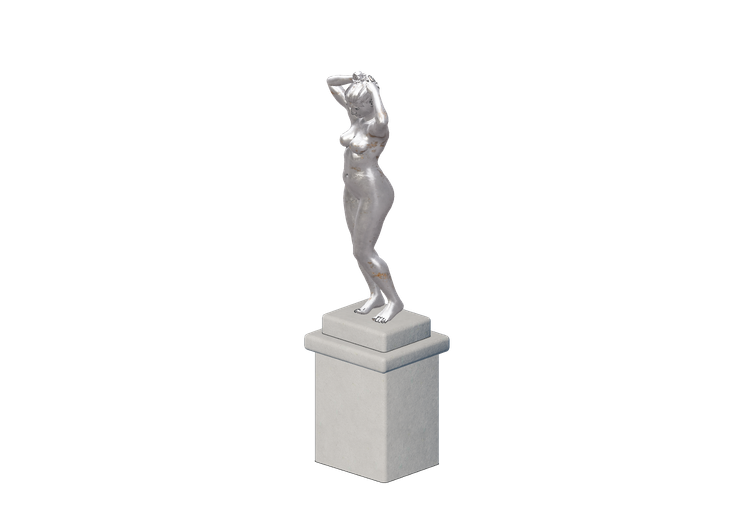 Sculptures 3D - Femme sur piédestal - ACCA software Sculptures 3D - Femme sur piédestal - ACCA software