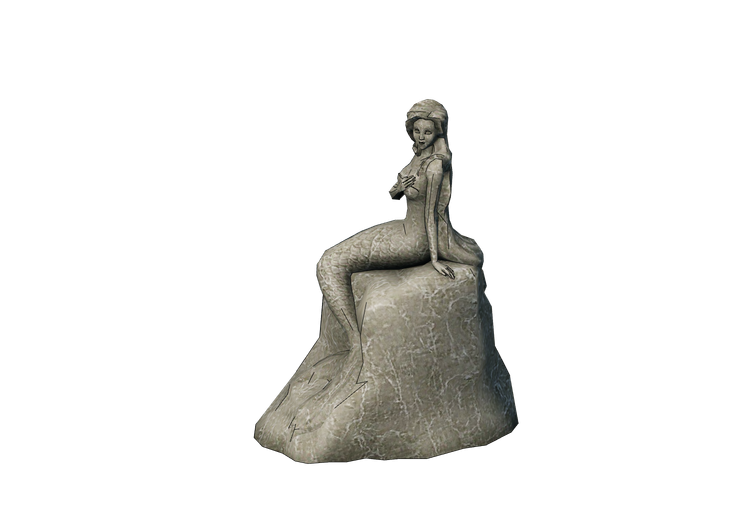 Sculptures 3D - Sirène sur un rocher - ACCA software Sculptures 3D - Sirène sur un rocher - ACCA software