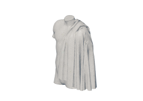 Esculturas 3D - Torso com v&eacute;u