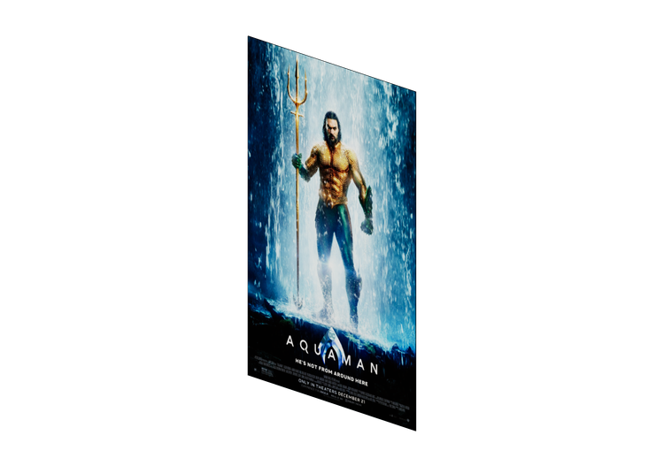 Stampe 3D - Poster Aquaman - ACCA software Stampe 3D - Poster Aquaman - ACCA software