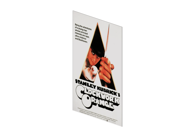 3D Poster - Poster Clockwork Orange - ACCA software 3D Poster - Poster Clockwork Orange - ACCA software