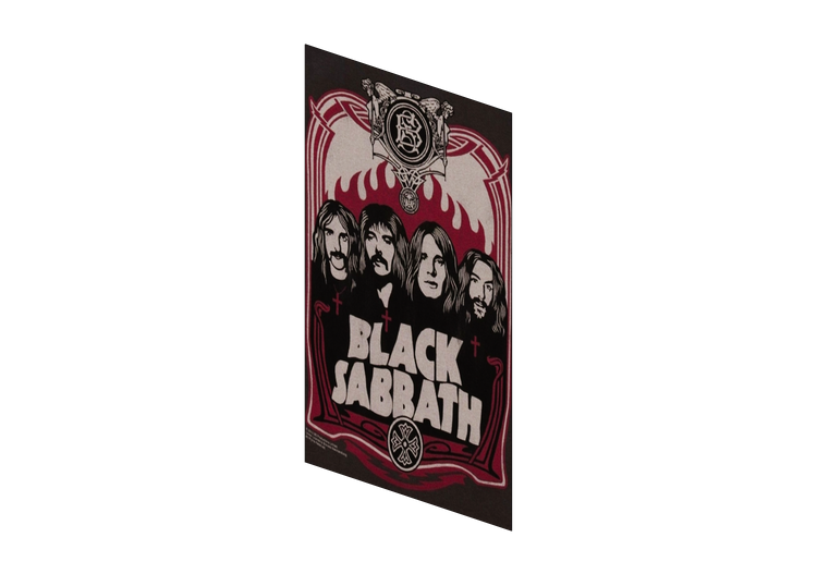 Impressões 3D - Poster Black Sabbath - ACCA software Impressões 3D - Poster Black Sabbath - ACCA software
