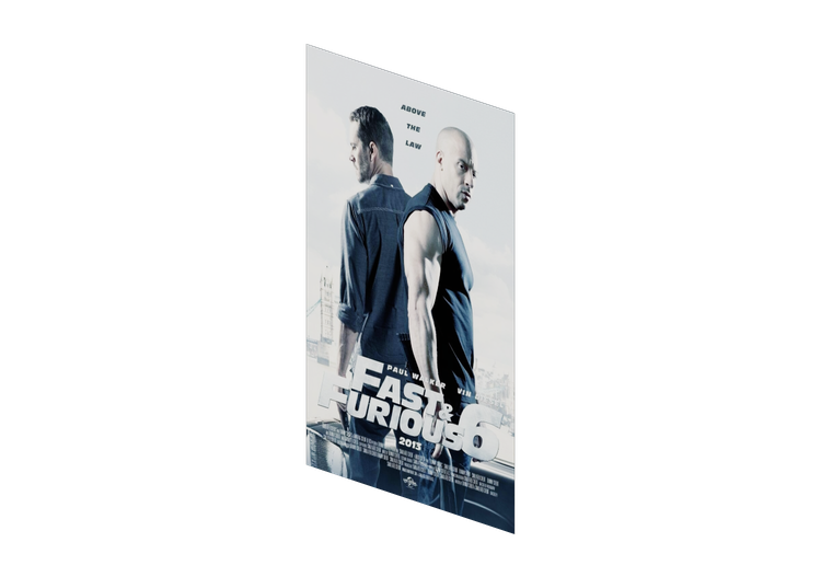 3D Poster - Poster Fast and Furious 6 - ACCA software 3D Poster - Poster Fast and Furious 6 - ACCA software