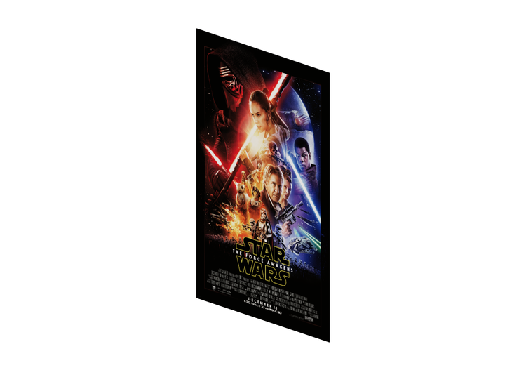 Impressões 3D - Poster Star Wars O Despertar da Força -... Impressões 3D - Poster Star Wars O Despertar da Força -...