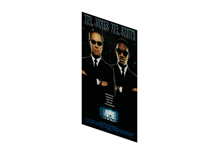 3D Poster - Poster Man in black - ACCA software 3D Poster - Poster Man in black - ACCA software