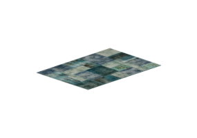 Tapis 3D - Tapis &agrave; carreaux 500x350cm.