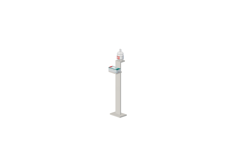 Totem porta guanti e igienizzante - ACCA software Totem porta guanti e igienizzante - ACCA software