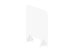 Plexiglass protection barrier