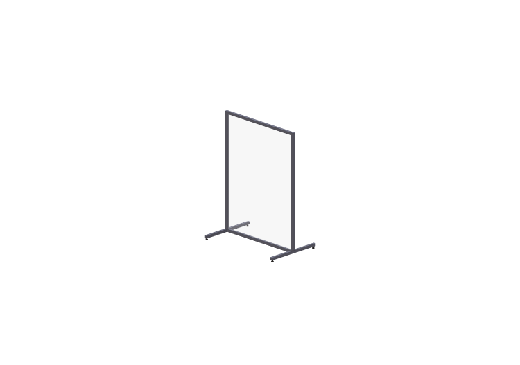 Plexiglas – Schutzscheibe mit Aluminiumrahmen und Füßen -... Plexiglas – Schutzscheibe mit Aluminiumrahmen und Füßen -...