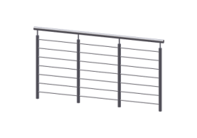 Garde-corps 3D - Tube rond [FV]