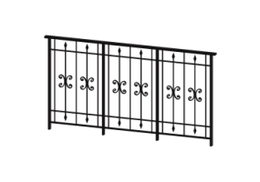 Garde-corps 3D - Balustrade [FV] - Boucles