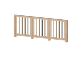 Garde-corps 3D - Balustrade en bois [FV]