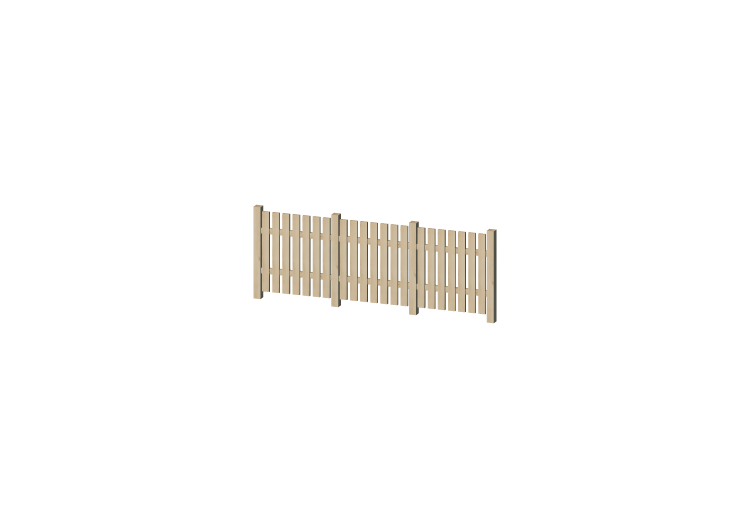 Clôtures 3D - Barreaux en bois - ACCA software Clôtures 3D - Barreaux en bois - ACCA software