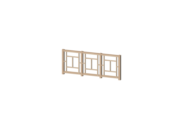 Recinzione 3D - Correnti in legno con pannello a maglia... Recinzione 3D - Correnti in legno con pannello a maglia...