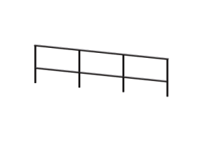3D Parapet - Handrail and one crossbar
