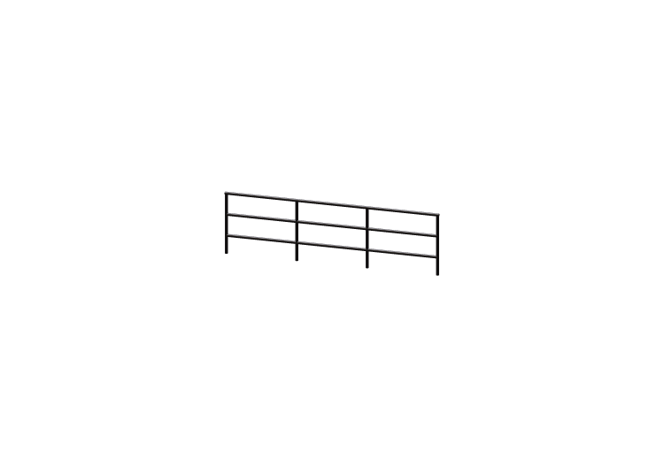 3D Parapet - Handrail and two cross bars - ACCA software 3D Parapet - Handrail and two cross bars - ACCA software
