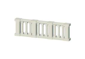Balaustre 3D - Colonne tonde e pilastrini