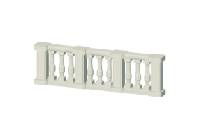 3D Balustrade - Countersunk hole in columns and small pillars
