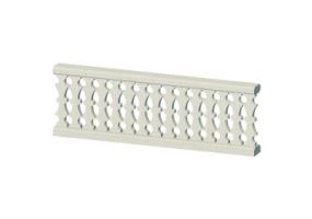 3D Balustrade - Decorated bulged columns