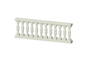 3D Balustrade - S&auml;ulen mit zwei Ausbauchungen